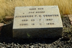 Vorster, Johannes PG born 23 July 1887 died 19 November 1930
