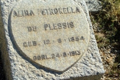 Du Plessis, Alida Petronella born 12 August 1854 died 24 August 1913