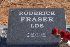 Fraser, Roderick born 22 May 1926 died 28 May 2009