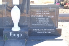 Hugo, Christoffel Francois born 14 November 1906 died 05 September 1979