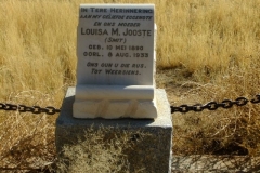 Jooste, Louisa M nee Smit born 10 May 1890 died 08 August 1933