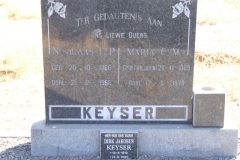 Keyser, Nicolaas born 20 October 1866 died 21 February 1956 + Maria nee Viljoen born 20 November 1869 died 17 June 1970