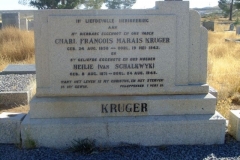 Kruger, Charl Francois Marais born 24 August 1858 died 19 May 1942 + Heilie nee Van Schalkwyk born 08 August 1871 died 24 August 1948