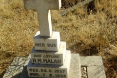 Malan, HM born 24 May 1927 died 07 February died 1938