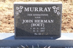 Murray, John Herman Boet born 10 September 1927 died 14 June 1997