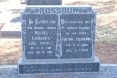Rossouw, Pieter Francois + Hester Catharina gebore Truter