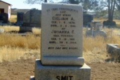 Smit, Gieljam A born 01 June 1874 died 02 February 1941 + Johanna nee Tukker born 03 October 1881 died 30 June 1944