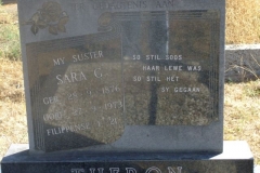 Theron, Sara born 28 September 1876 died 27 September 1973