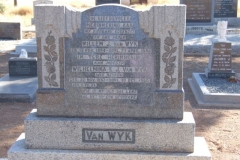 Van Wyk, Willem J born 15 February 1884 died 23 APRIL 1950 + Wilhelmina nee Beukes born 22 November 1887 died 30 December 1960