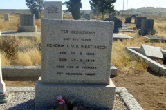 Van der Merwe, Hendrik L born 14 September 1884 died 23 May 1949