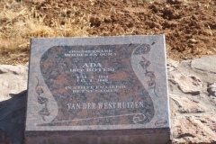 Van der Westhuizen, Ada nee Botes born 15 June 1918 died 17 August 2008