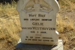 Van der Westhuizen, Gielie aged 3 years old