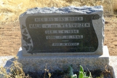 Van der Westhuizen, Kalie born 06 April 1886 died 17 October 1942