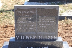Van der Westhuizen, Oom Jan Johannes born 28 November 1895 died 31 March 1984