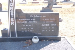 Vorster, Elizabeth Johanna nee Wilson born 20 July 1899 died 28 July 1983 + Jacobus Hugo born 24 October 1890 died 31 July 1977