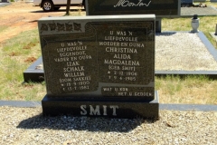 Smit, Izak Schalk Willem + Christina Alida Magdalena