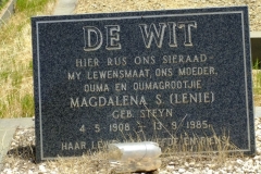 De Wit, Magdalena S.