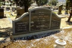 Basson, Michiel Adriaan Nicolaas + Elizabeth M.H. + Maria H.J.