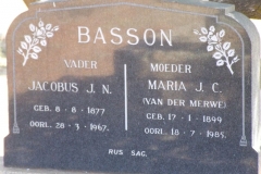 Basson, Jacobus J.N. + Maria J.C.