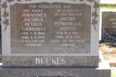 Beukes, Johannes Jacobus Petrus + Jacoba Petronella