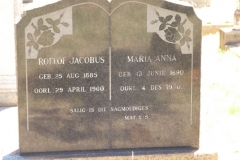 Burger, Roelof Jacobus + Maria Anna