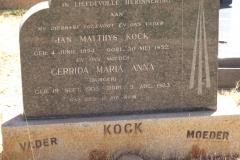 Kock, Jan Matthys + Gerrida Maria Anna