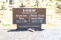 Louw, Hermanus Josias + Wilhelmina Elizabeth Catharina