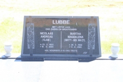 Lubbe, Nicolaas Andreas + Martha Magdalena