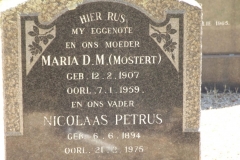 Unknown, Maria D.M. + Nicolaas Petrus