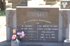 Mouton, Abraham Albertus + Anna Jacoba Maria