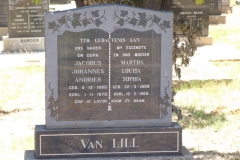 Van Lill, Jacobus Johannes Andries + Martha Louisa Sophia