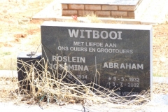 Witbooi, Roslein Josemina + Abraham