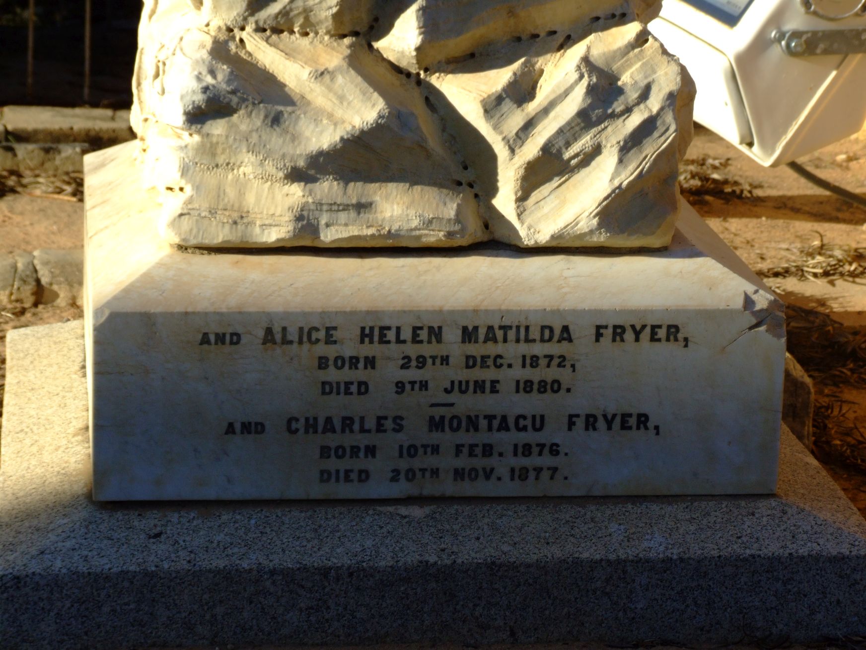 Fryer Alice Helen Matilda & Fryer, Charles Montagu Fryer,