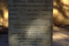Brumfield, Thomas Archibald & Brumfield Christina Sophis Johanna. Brumfield, Elizabeth & Brumfield John & Brumfield, Maria & Brumfield, Ellen
