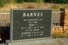 Barnes, Henry T. and Catharina J. nee van Zyl