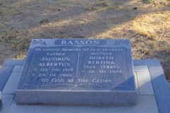 Basson, Jacobus Albertus and Doreen Bertina nee Terry