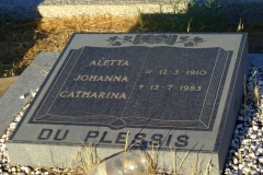 Du Plessis, Aletta Johanna Catharina