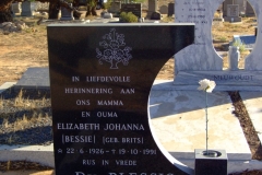Du Plessis, Elizabeth Johanna (nee Brits)