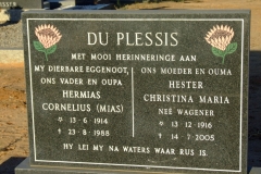 Du Plessis, Hermias Cornelius + Du Plessis, Hester Christina Mar