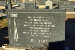 Du Toit, Jacobus Petrus & Hester Johanna(Lubbe)