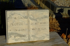 Kotze, Suster Geesje