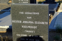 Nieuwoudt, Hester Johanna Elizabeth