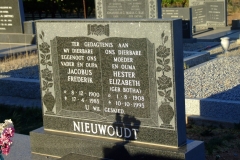 Nieuwoudt, Jacobus Frederik + Nieuwoudt, Hester Elizabeth