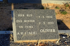 Olivier, A J H (Alie)