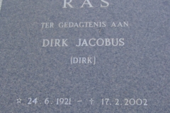 Ras, Dirk Jacobus