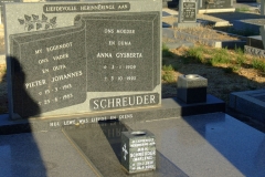 Schreuder, Pieter Johannes + Schreuder, Anna Gysberta