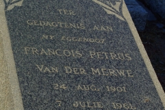 Van Der Merwe, Francois Petrus