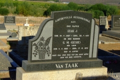 Van Taak, Izak J. + Van Taak, G. M.