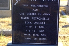 Van Taak, Maria Petronella
