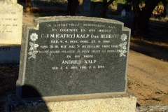 Kalp Andries and CJM (Cathy) (nee Herbst)